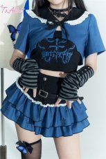 画像2: 【ToAlice】S2963ブラック細ベルト【50％OFF】 (2)