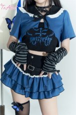 画像3: 【ToAlice】C7832クロス✟バタフライタンクトップ【30％OFF】 (3)