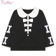 画像1: 【ToAlice】C7842スケルトンキャットトップス【50％OFF】 (1)