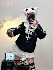 画像5: 【ToAlice】C7842スケルトンキャットトップス【50％OFF】 (5)
