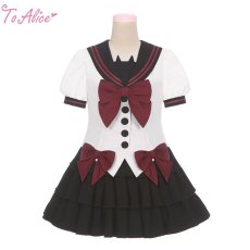 画像6: 【ToAlice】C7890小悪魔猫セーラートップス【50％OFF】 (6)
