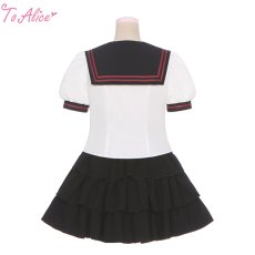 画像7: 【ToAlice】C7890小悪魔猫セーラートップス【50％OFF】 (7)