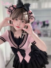 画像16: 【ToAlice】C7890小悪魔猫セーラートップス【50％OFF】 (16)