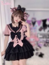 画像14: 【ToAlice】C7890小悪魔猫セーラートップス【50％OFF】 (14)