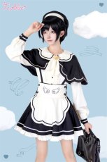 画像7: 【Last one】【ToAlice】C7930天使メイドシャボ付きブラウス【30％OFF】 (7)