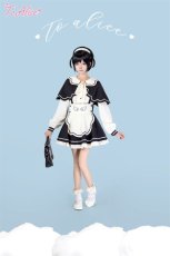 画像9: 【Last one】【ToAlice】C7930天使メイドシャボ付きブラウス【30％OFF】 (9)