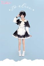 画像9: 【ToAlice】C7932天使メイドスカラップケープ【30％OFF】 (9)