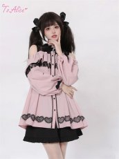 画像6: 【訳あり】【ToAlice】C7943ハートレースオフショルブラウス【30%OFF】 (6)