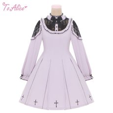 画像1: 【ToAlice】C7950クロスドールレースワンピース【30％OFF】 (1)