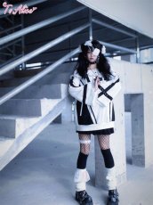 画像5: 【ToAlice】C7951クロスオフショルフレア袖ミニ丈ワンピース【50％OFF】 (5)