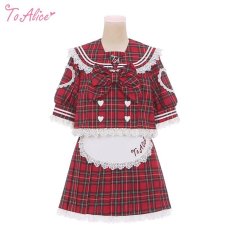 画像2: 【Last one】【ToAlice】S3014 【DC】ToAliceロゴ刺繍入りハーフエプロン【30％OFF】 (2)