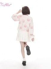 画像3: 【Last one】【ToAlice】C8012こぶたさん二ットトップス (3)