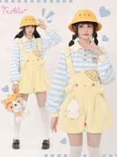 画像12: 【ToAlice】C8073ことり幼稚園もこもこバルーンサロペットパンツ【30%OFF】 (12)