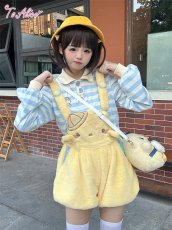画像4: 【ToAlice】C8073ことり幼稚園もこもこバルーンサロペットパンツ【30%OFF】 (4)