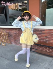 画像8: 【ToAlice】C8073ことり幼稚園もこもこバルーンサロペットパンツ【30%OFF】 (8)
