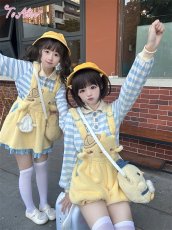 画像10: 【ToAlice】C8073ことり幼稚園もこもこバルーンサロペットパンツ【30%OFF】 (10)