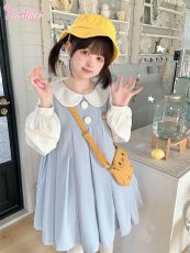 画像14: 【ToAlice】C8085ことり幼稚園長袖ボックスプリーツワンピース (14)