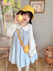 画像15: 【ToAlice】C8085ことり幼稚園長袖ボックスプリーツワンピース (15)