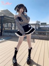 画像2: 【ToAlice】C8110オフショルギンガムチェックトップス【本店・通販限定】【30％OFF】 (2)