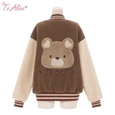 画像2: 【送料無料】C8146もこもこTEDDYボアジャンパー《予約限定》 (2)