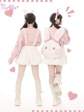 画像14: 【送料無料】C8173ゆめかわうさぎもこもこサロペットかぼちゃパンツ《予約受付》 (14)