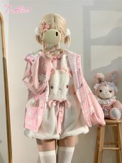 画像4: 【送料無料】C7509うさぎさんニットトップス《予約受付》 (4)