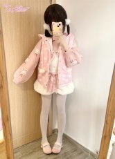 画像12: 【送料無料】C8173ゆめかわうさぎもこもこサロペットかぼちゃパンツ《予約受付》 (12)