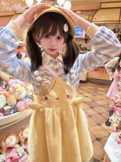 画像6: 【Last one】【ToAlice】C8177ことり幼稚園もこもこジャンパースカート【30%OFF】 (6)