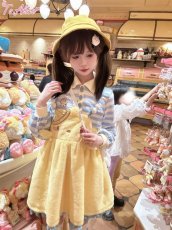 画像9: 【Last one】【ToAlice】C8177ことり幼稚園もこもこジャンパースカート【30%OFF】 (9)