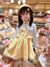 画像8: 【Last one】【ToAlice】C8177ことり幼稚園もこもこジャンパースカート【30%OFF】 (8)
