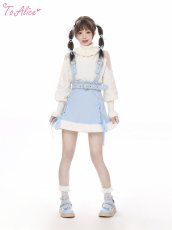 画像41: 【ToAlice】C6777ショルダーチュールリブハイネックニットトップス【30%OFF】 (41)
