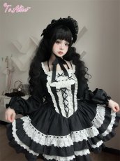 画像5: 【ToAlice】C8312はしごレースジャカードドールワンピース (5)