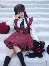 画像7: 【ToAlice】肉球ネクタイ付きシャツブラウス (7)