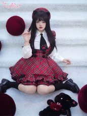 画像8: 【ToAlice】肉球ネクタイ付きシャツブラウス (8)