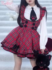 画像11: 【ToAlice】肉球ネクタイ付きシャツブラウス (11)