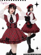 画像12: 【ToAlice】肉球ネクタイ付きシャツブラウス (12)