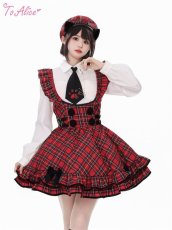 画像13: 【ToAlice】肉球ネクタイ付きシャツブラウス (13)