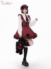 画像14: 【ToAlice】肉球ネクタイ付きシャツブラウス (14)