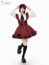 画像15: 【ToAlice】肉球ネクタイ付きシャツブラウス (15)
