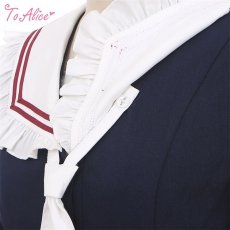 画像4: 【ToAlice】C8325マリンスピンドルセーラーワンピース【30%OFF】 (4)