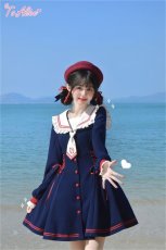 画像7: 【ToAlice】C8325マリンスピンドルセーラーワンピース【30%OFF】 (7)