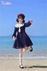 画像6: 【ToAlice】C8325マリンスピンドルセーラーワンピース【30%OFF】 (6)