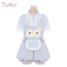 画像3: 【ToAlice】C8327ベビーペンギンサロペットかぼちゃパンツ (3)