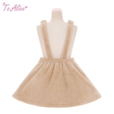 画像2: 【ToAlice】もこもこアニマルサロペットスカート【30%OFF】 (2)