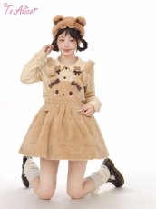 画像38: 【ToAlice】S388リボン付きくまみみもこもこカチューシャ (38)