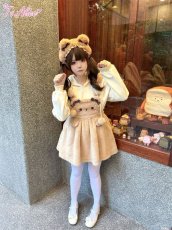 画像18: 【ToAlice】S388リボン付きくまみみもこもこカチューシャ (18)