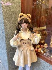 画像17: 【ToAlice】S388リボン付きくまみみもこもこカチューシャ (17)