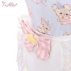 画像3: 【ToAlice】C8347ゆめかわくまハートくり抜きチャイナワンピース【30％OFF】 (3)