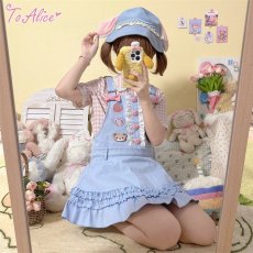 画像4: 【ToAlice】C8384ゆめかわBUNNYギンガムチェックブラウス【30％OFF】 (4)