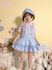 画像7: 【ToAlice】C8384ゆめかわBUNNYギンガムチェックブラウス【30％OFF】 (7)